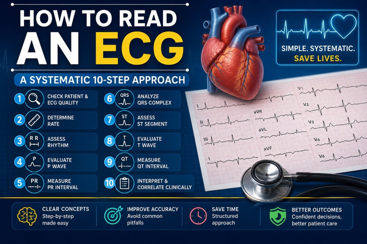 Cardiology Learning Center - systematic ECG interpretation and clinical cardiology teaching